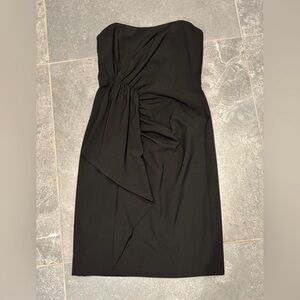 Nicole Miller Black Strapless Dress